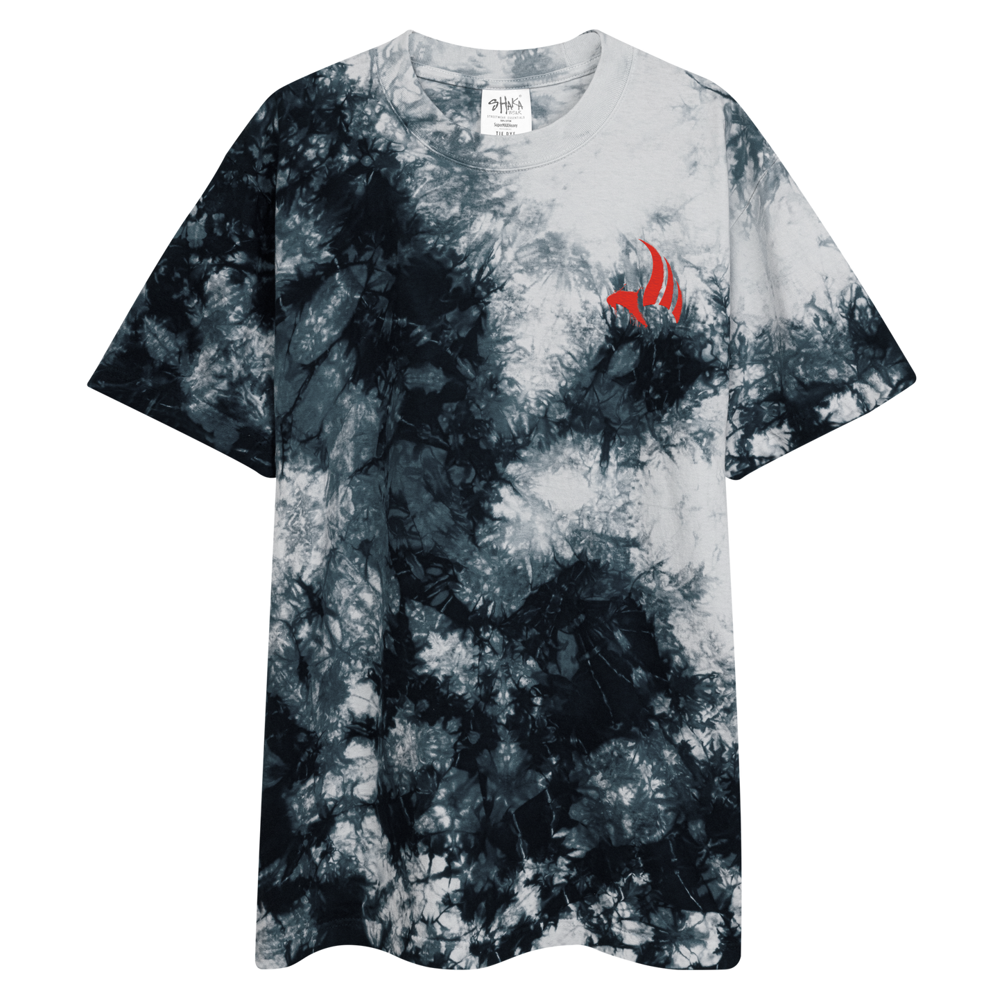 Limited Edition Red Falcon Oversized tie-dye